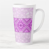 PAARSE DECORATIEVE KUNSTBEEKER  LATTE MOK (Rechts)