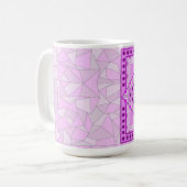 PAARSE DECORATIEVE KUNSTMOK KOFFIEMOK (Voorkant links)
