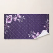 Paarse decoratieve patroondoekset bad handdoek (Handdoek)