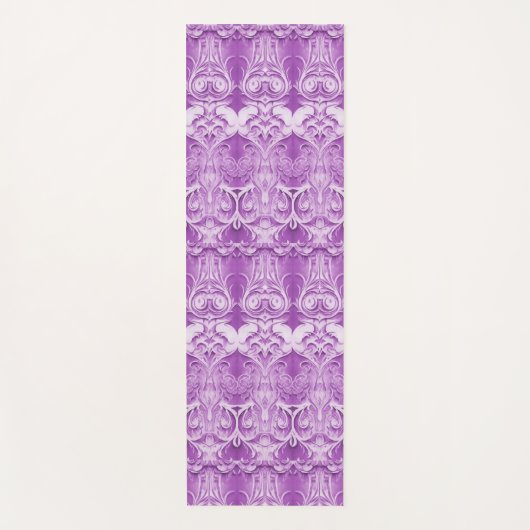 Paarse decoratieve yogamat (Voorkant)