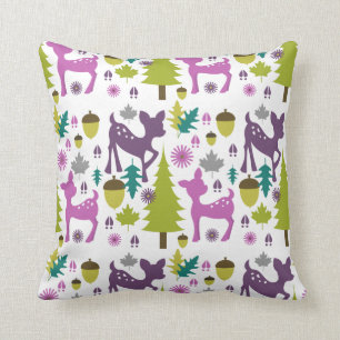Paarse Deer Pillow Kussen