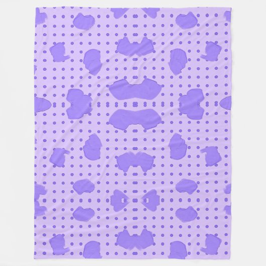 Paarse deken! fleece deken (Voorkant)