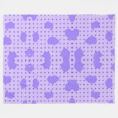 Paarse deken! fleece deken (Voorkant (Horizontaal))