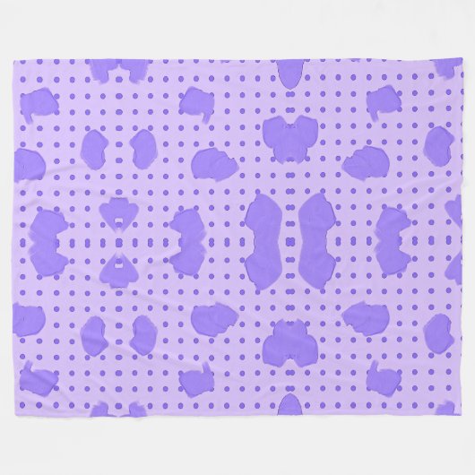 Paarse deken! fleece deken (Voorkant (Horizontaal))