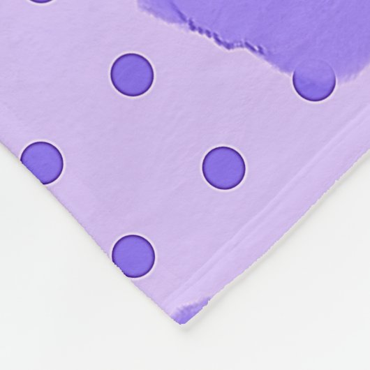 Paarse deken! fleece deken (Hoek)