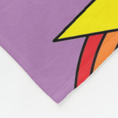Paarse deken met gele sterren en regenbogen (Hoek)