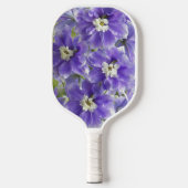 Paarse delfinebloemen pickleball paddle (Voorkant)
