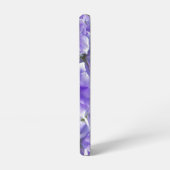 Paarse delfinebloemen samsung galaxy hoesje (Linkerkant)