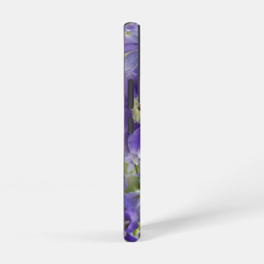 Paarse delfinebloemen samsung galaxy hoesje (Rechterkant)