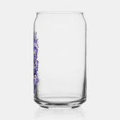 Paarse Delphinium Bloesems Bloemen Blikvorm Glas (Links)