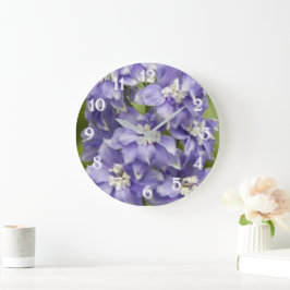 Paarse Delphinium Bloesems Bloemen Grote Klok