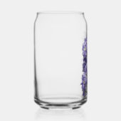 Paarse Delphinium Blooms Floral Blikvorm Glas (Rechts)