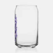 Paarse Delphinium Blooms Floral Blikvorm Glas (Links)