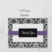 paarse demask Dank jullie Kaarten (Voorkant / Achterkant)