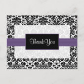 paarse demask Dank jullie Kaarten (Voorkant)
