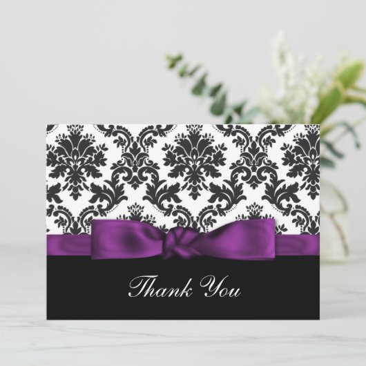 paarse demask Dank jullie Kaarten (Staand voorkant)