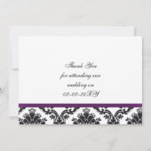 paarse demask Dank jullie Kaarten (Achterkant)