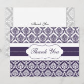 paarse demask Dank jullie Kaarten (Voorkant / Achterkant)