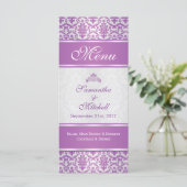 Paarse demask op zilvermenu menu (Staand voorkant)