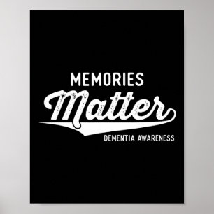 Paarse dementie bewustzijn cadeaus herinneringen p poster