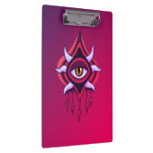 Paarse Demon Eye - Gotische occulte kunst Klembord (Rechts)