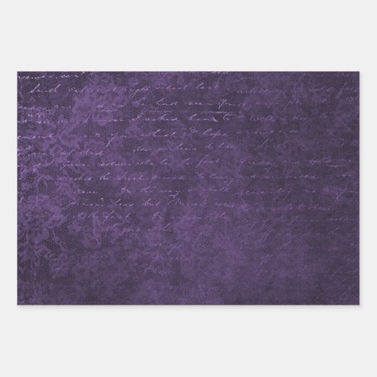 Paarse demper inpakpapier vel (Voorkant 2)