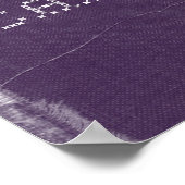 Paarse Denim Fitness Poster voor geluk (Hoek)