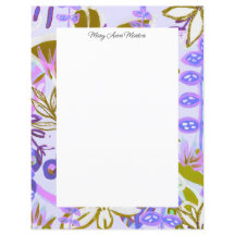  Paarse denkbeeldige tuin Floral gepersonaliseerd