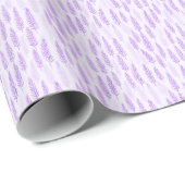 Paarse dennenbladeren Kerstmis Cadeaupapier (Rol Hoek)