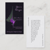 Paarse Dervish Abstracte Kunst Afsprakenkaartje (Voorkant / Achterkant)