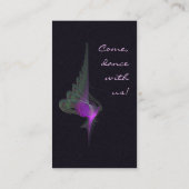Paarse Dervish Abstracte Kunst Visitekaartje (Achterkant)