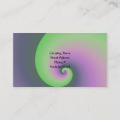 Paarse designer Cake Visitekaartje (Achterkant)