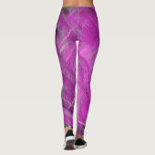 Paarse Designer Leggings (Achterkant)
