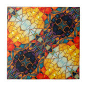 Paarse diagonaal tegeltje (Voorkant)