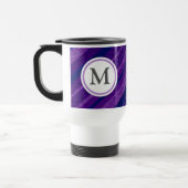 Paarse diagonale strepen reisbeker (Links)