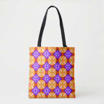 Paarse diamant en Oranje kruiskleurig