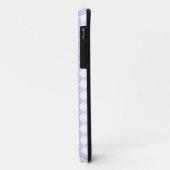 Paarse diamant geruite patroon Case-Mate iPhone case (Achterkant/links)