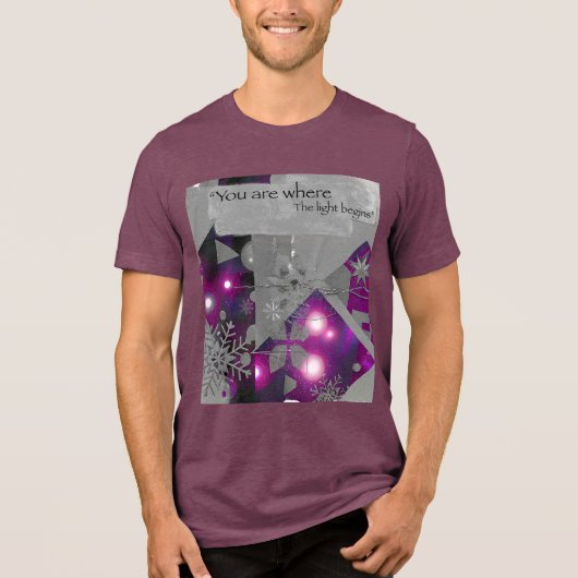 Paarse Diamant Glow T-shirt (Voorkant)