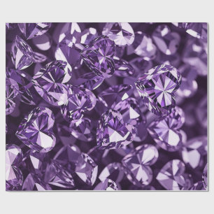 Paarse diamanten cadeaupapier