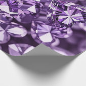Paarse diamanten cadeaupapier (Hoek)
