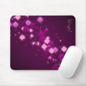 Paarse diamanten en blingin-mousepad muismat (Met muis)