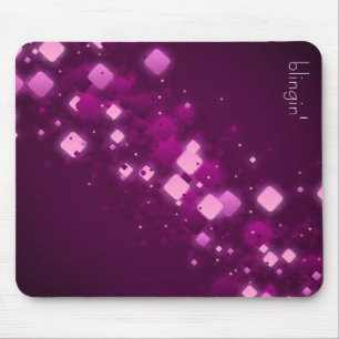 Paarse diamanten en blingin-mousepad muismat