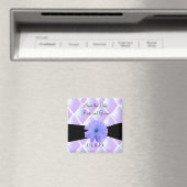 Paarse Diamanten en Bloem Magneet (Insitu (Vaatwasser))