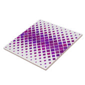 paarse diamanten keramische tegel tegeltje (Zijkant)