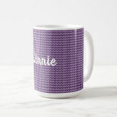 Paarse diamanten koffiemok (Voorkant rechts)