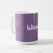 Paarse diamanten koffiemok (Voorkant links)