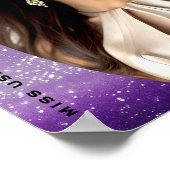 Paarse Diamanten Pageant Portret Poster Print (Hoek)