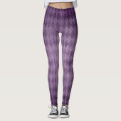 paarse diamanten vrouwen lavender leggings (Voorkant)