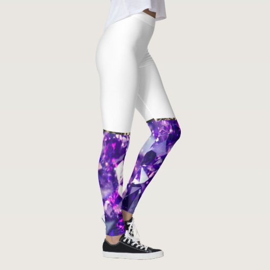 Paarse diamantLeggings Leggings (Rechts)
