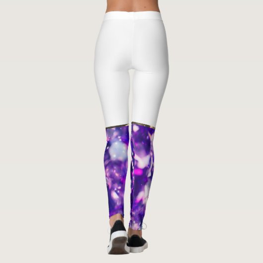 Paarse diamantLeggings Leggings (Achterkant)